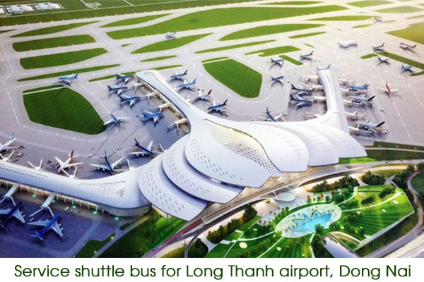 Service shuttle bus for Long Thanh Airport, Dong Nai - Global Visa 24h